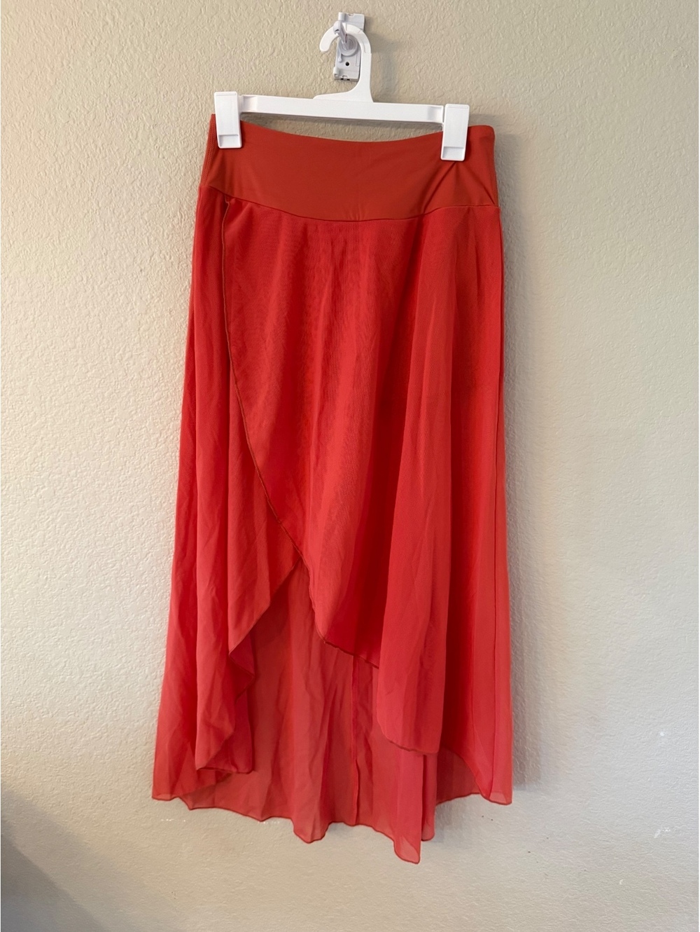 Halara Small Mesh Dress With Built in Shorts with pocket in Coral